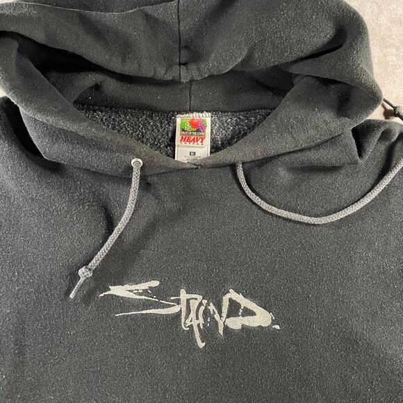 Vintage Staind Rock Band Embroidered Front And Back Baggy Black Pullover Hoodie - Picture 7 of 11